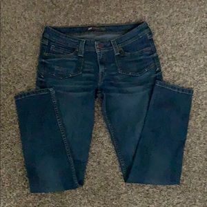 Low rise Levi straight jeans